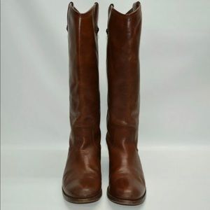 Frye Melissa women’s cognac button boots size 9b